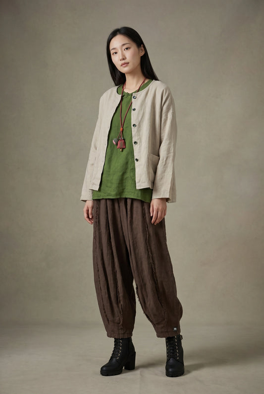 Ease Pants - Coffee Brown