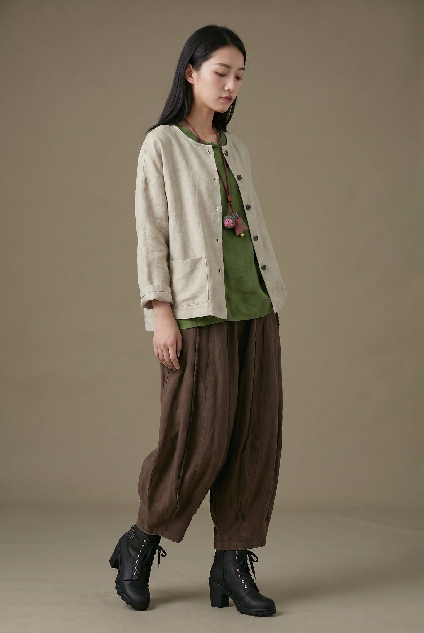 Ease Pants - Coffee Brown