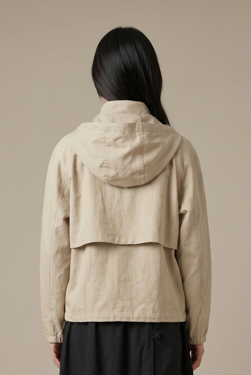 Vented Hooded Nylon Jacket