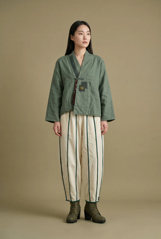 Willow Tassel Linen Jacket