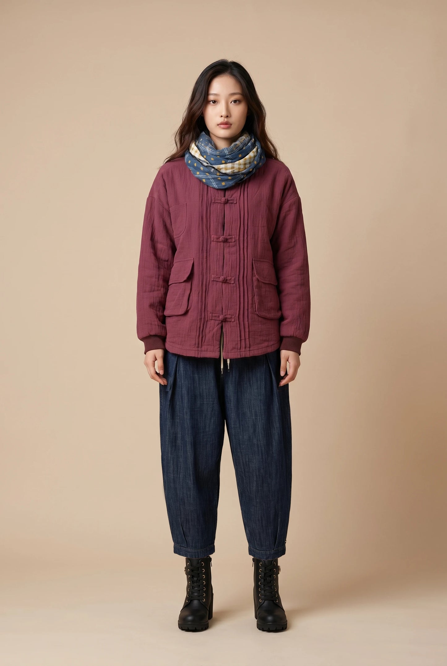 Indigo Easy Denim Pants