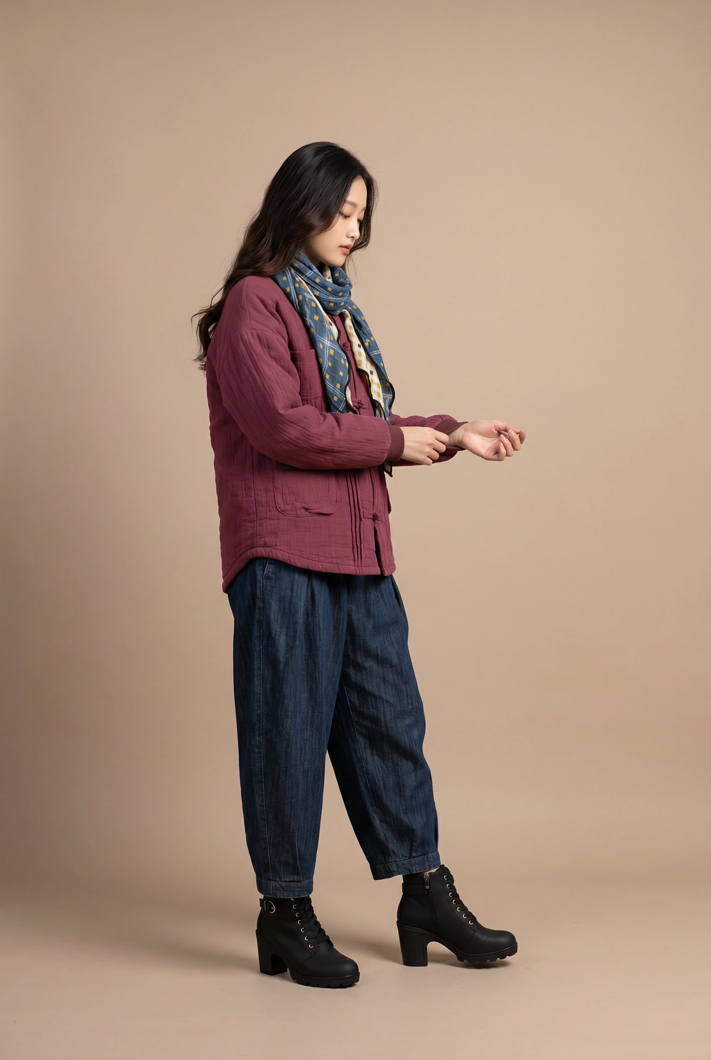 Claret Quilted Heritage Jacket