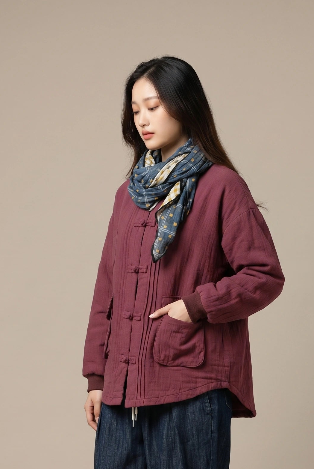 Claret Quilted Heritage Jacket