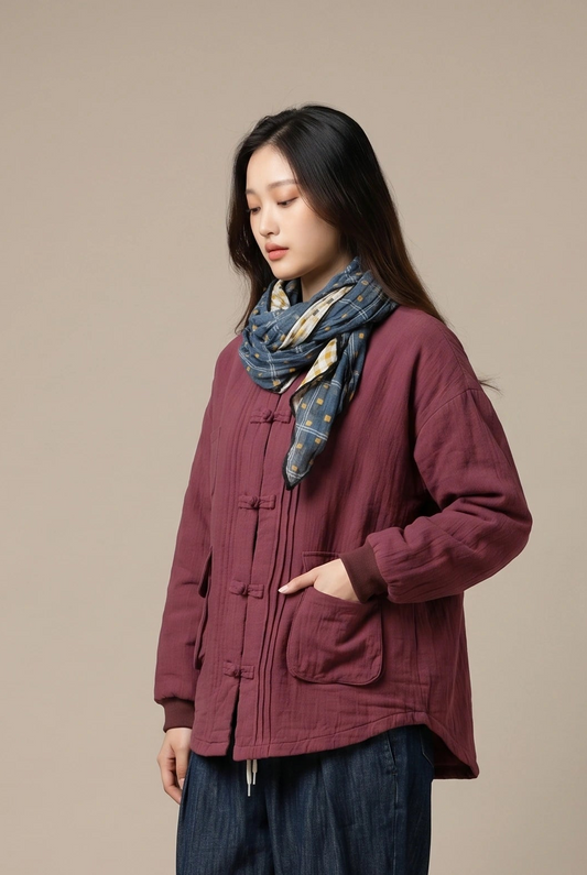 Claret Quilted Heritage Jacket