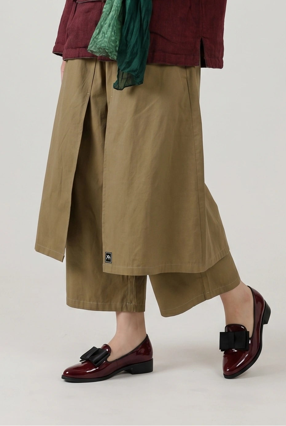 Apron Culotte Pants–Ochre