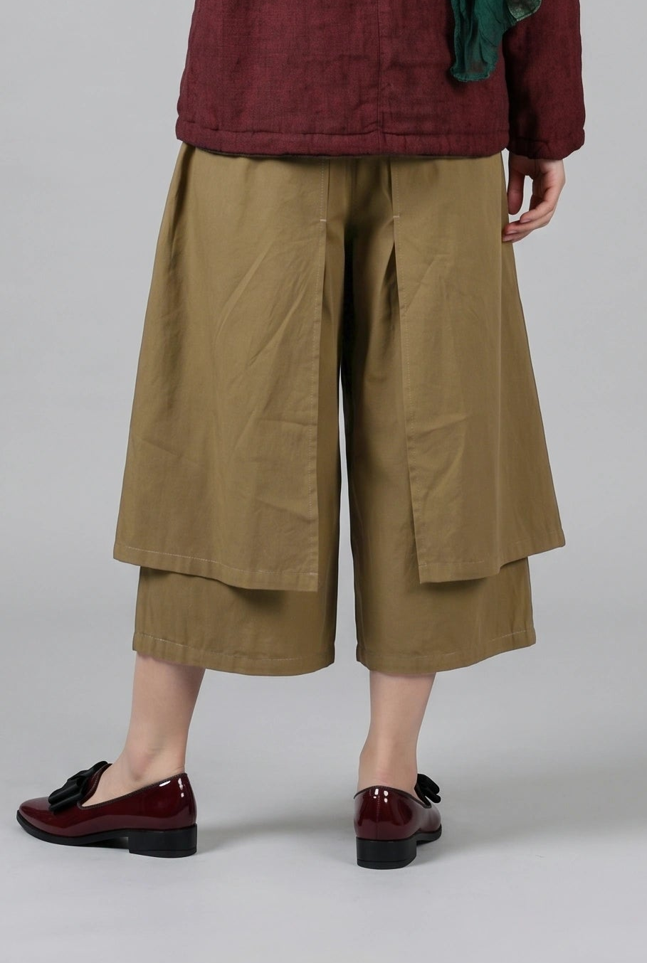 Apron Culotte Pants–Ochre