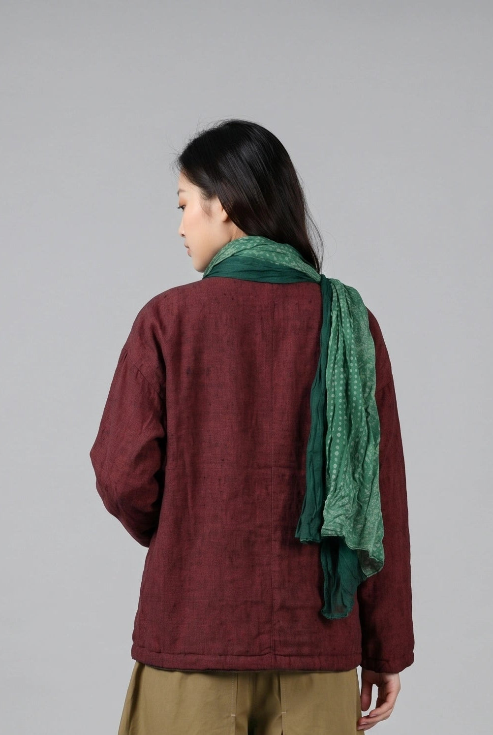 Heritage Padded Jacket (Dark Red)