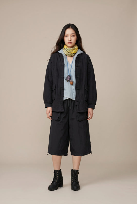 Midnight Structure Culottes–Black