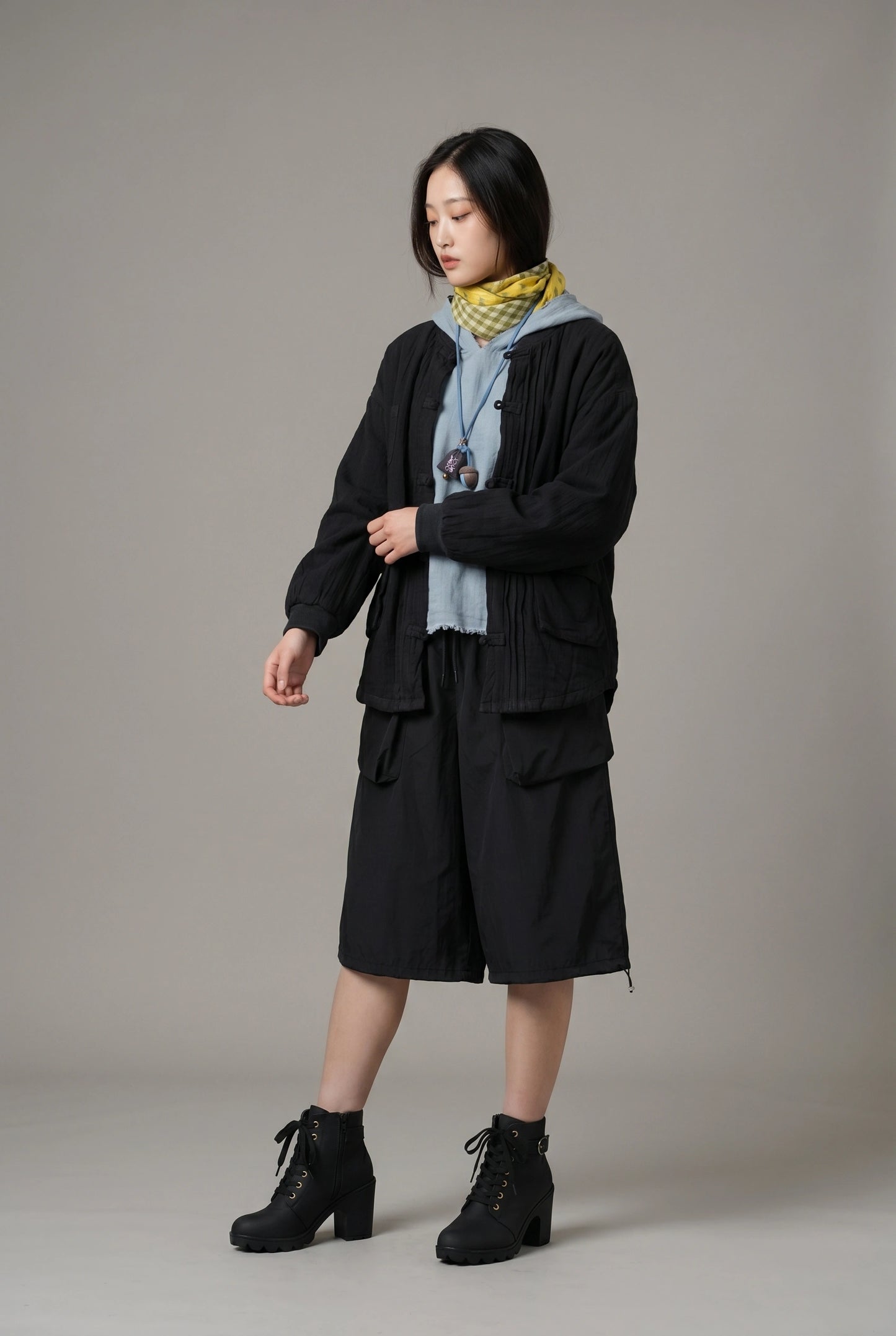 Midnight Structure Culottes–Black