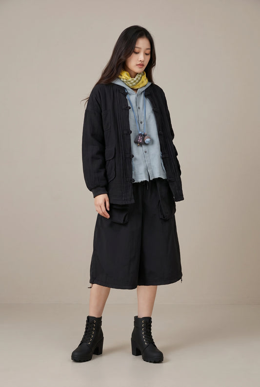 Midnight Structure Culottes–Black
