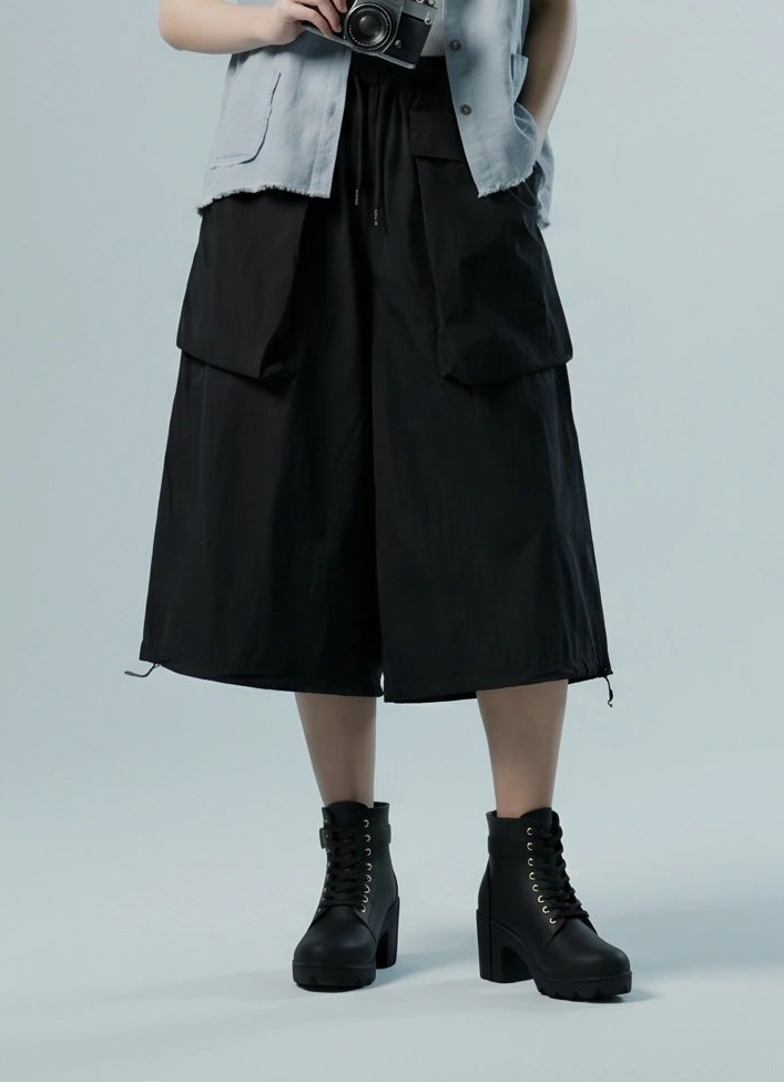 Midnight Structure Culottes–Black