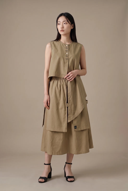 Sidefall Drape Vest