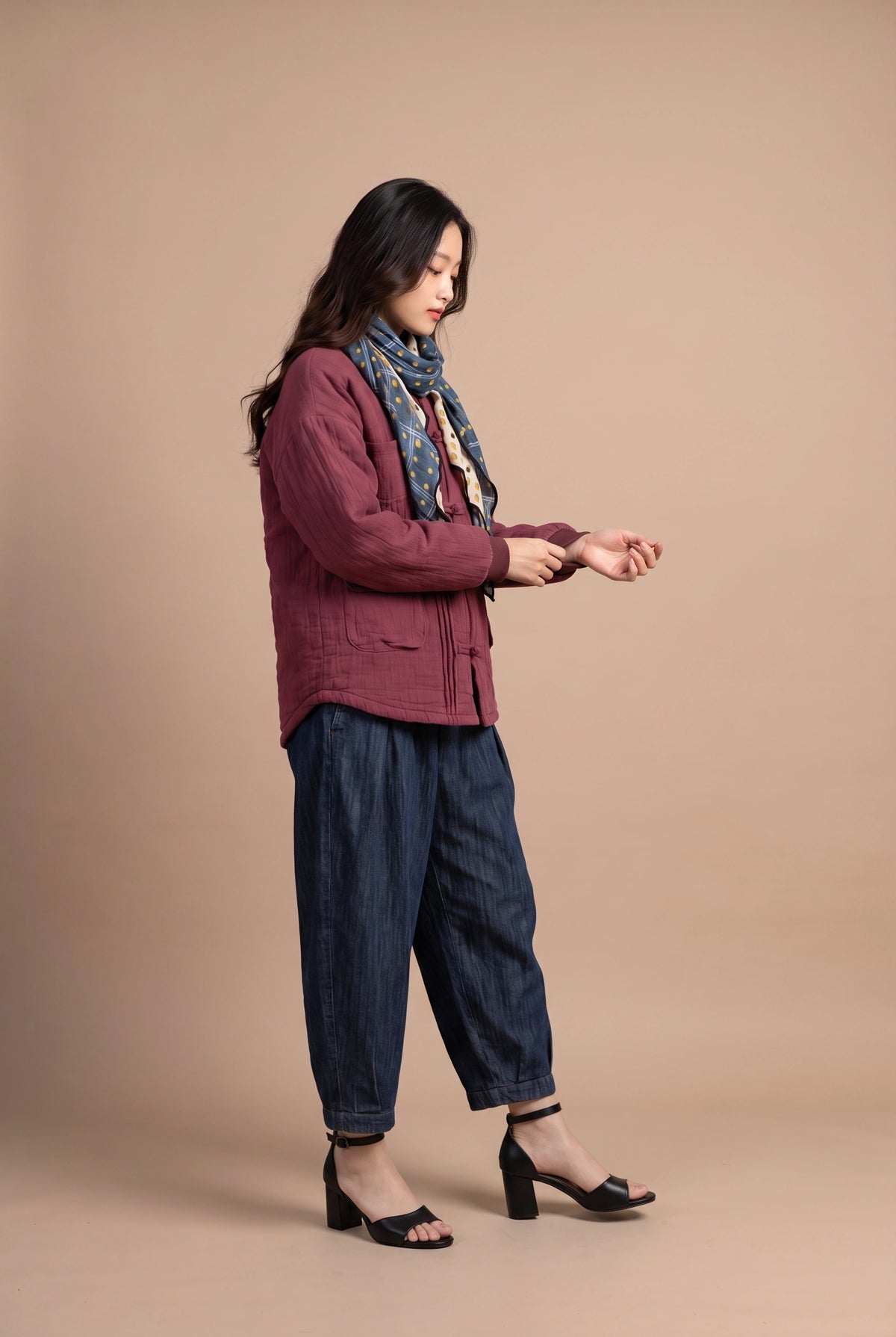 Claret Quilted Heritage Jacket