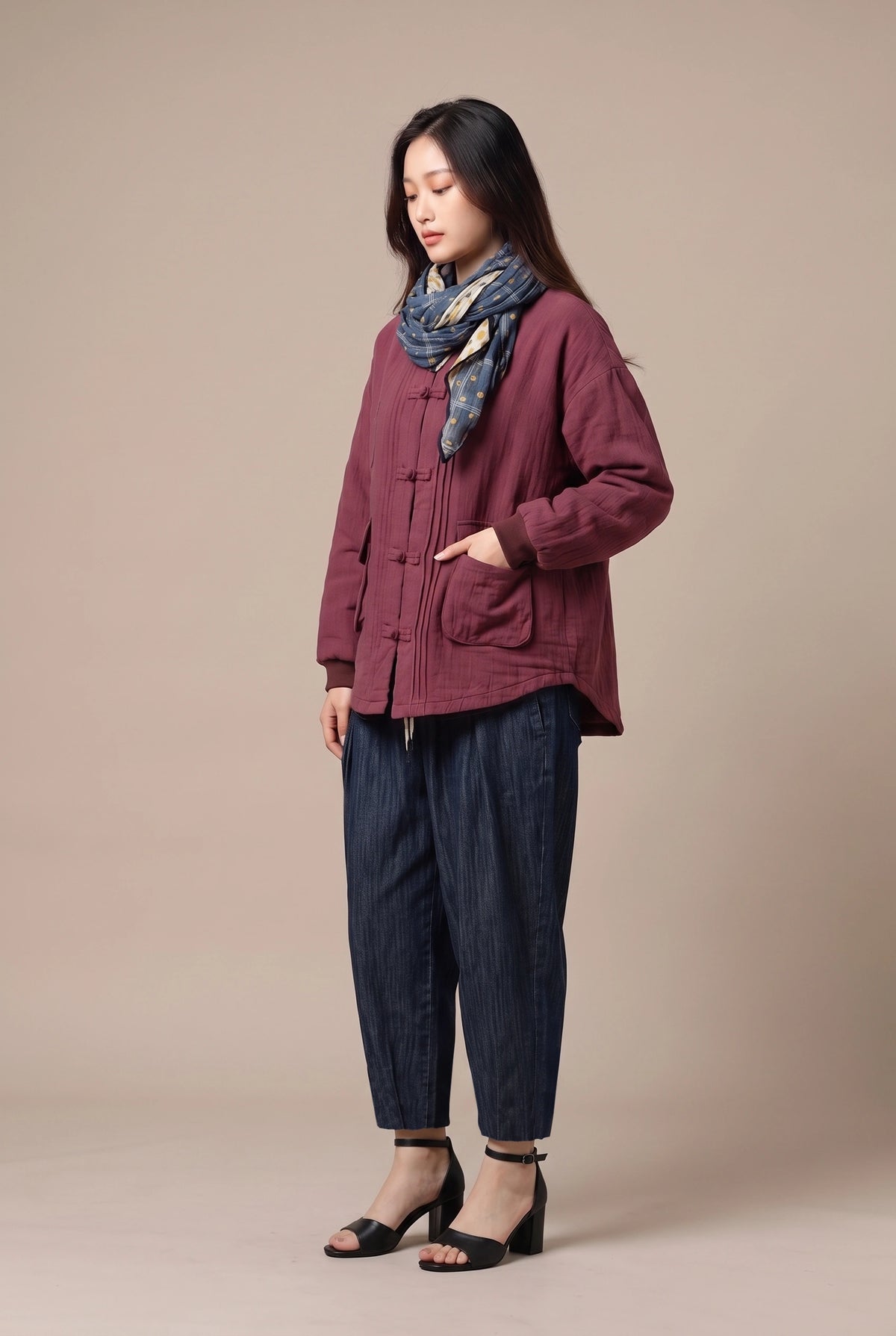 Claret Quilted Heritage Jacket