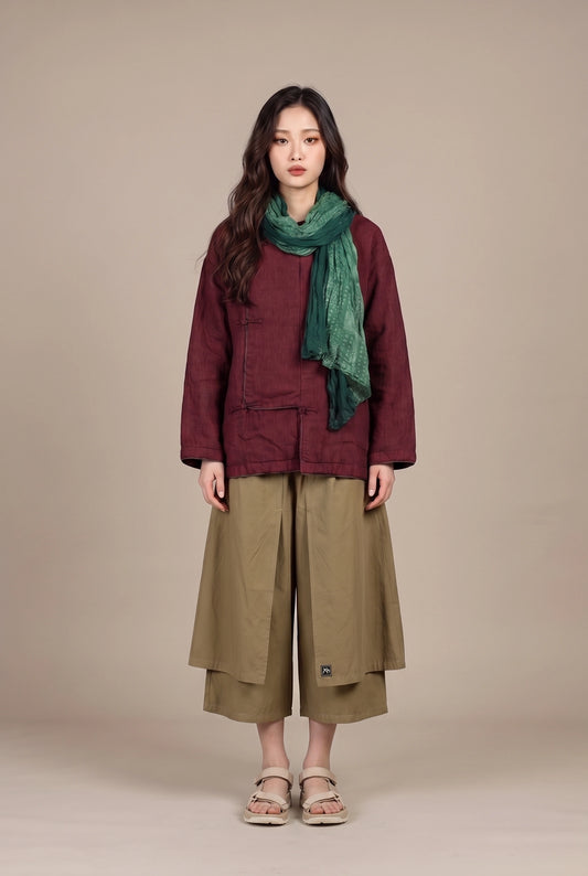 Heritage Padded Jacket (Dark Red)