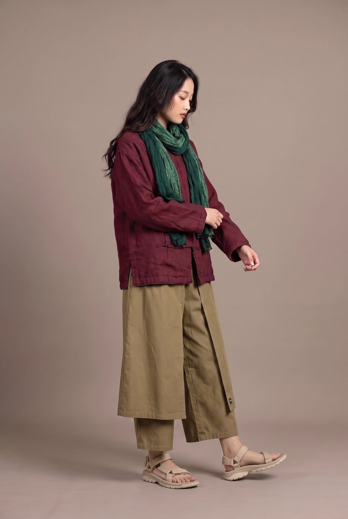 Heritage Padded Jacket (Dark Red)