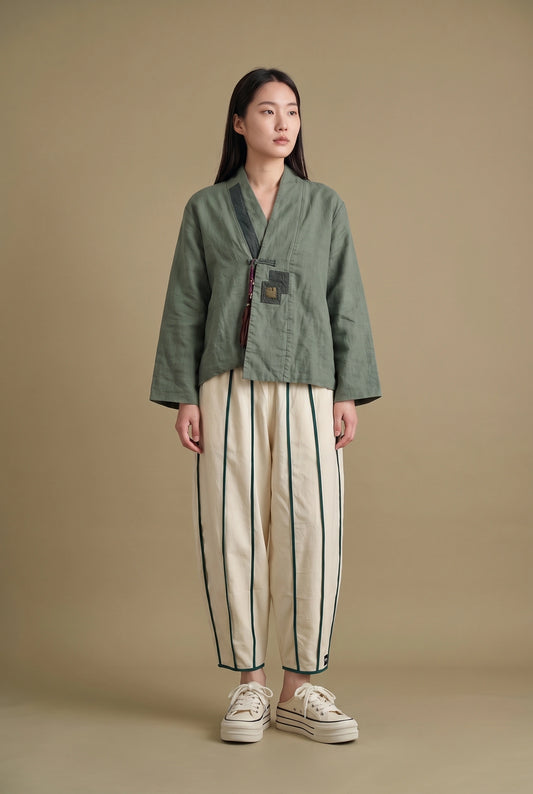 Willow Tassel Linen Jacket
