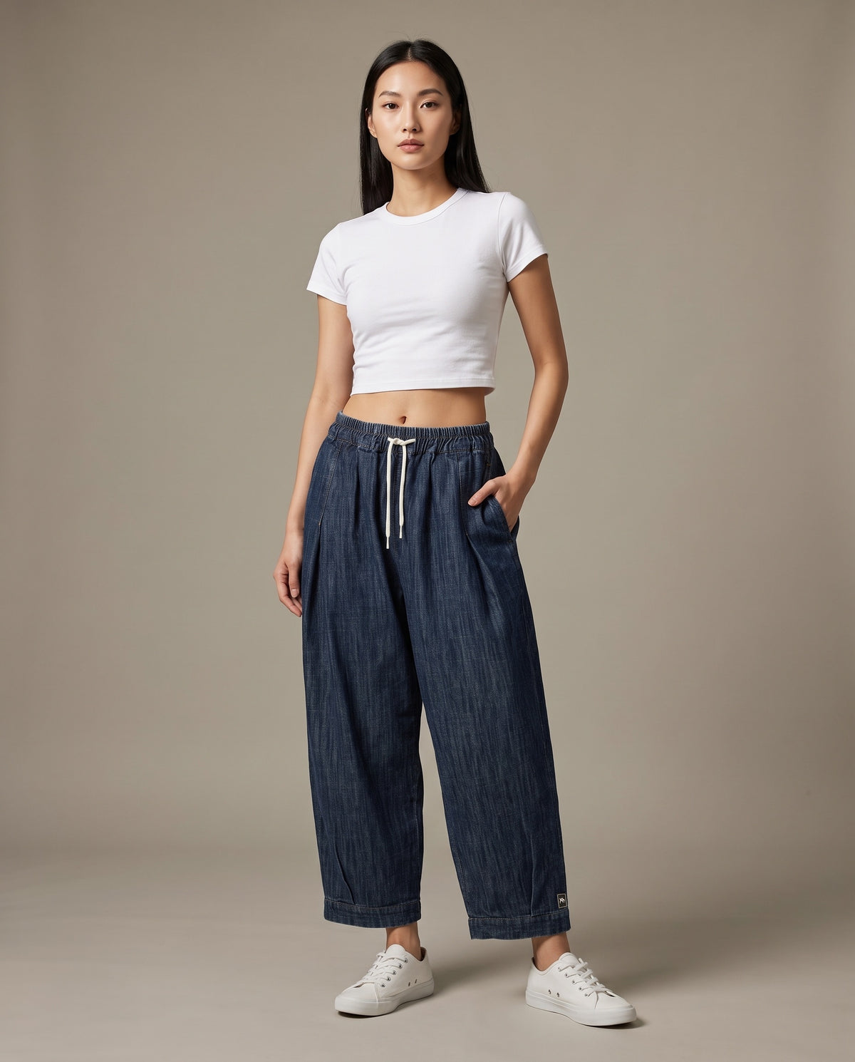 Indigo Easy Denim Pants