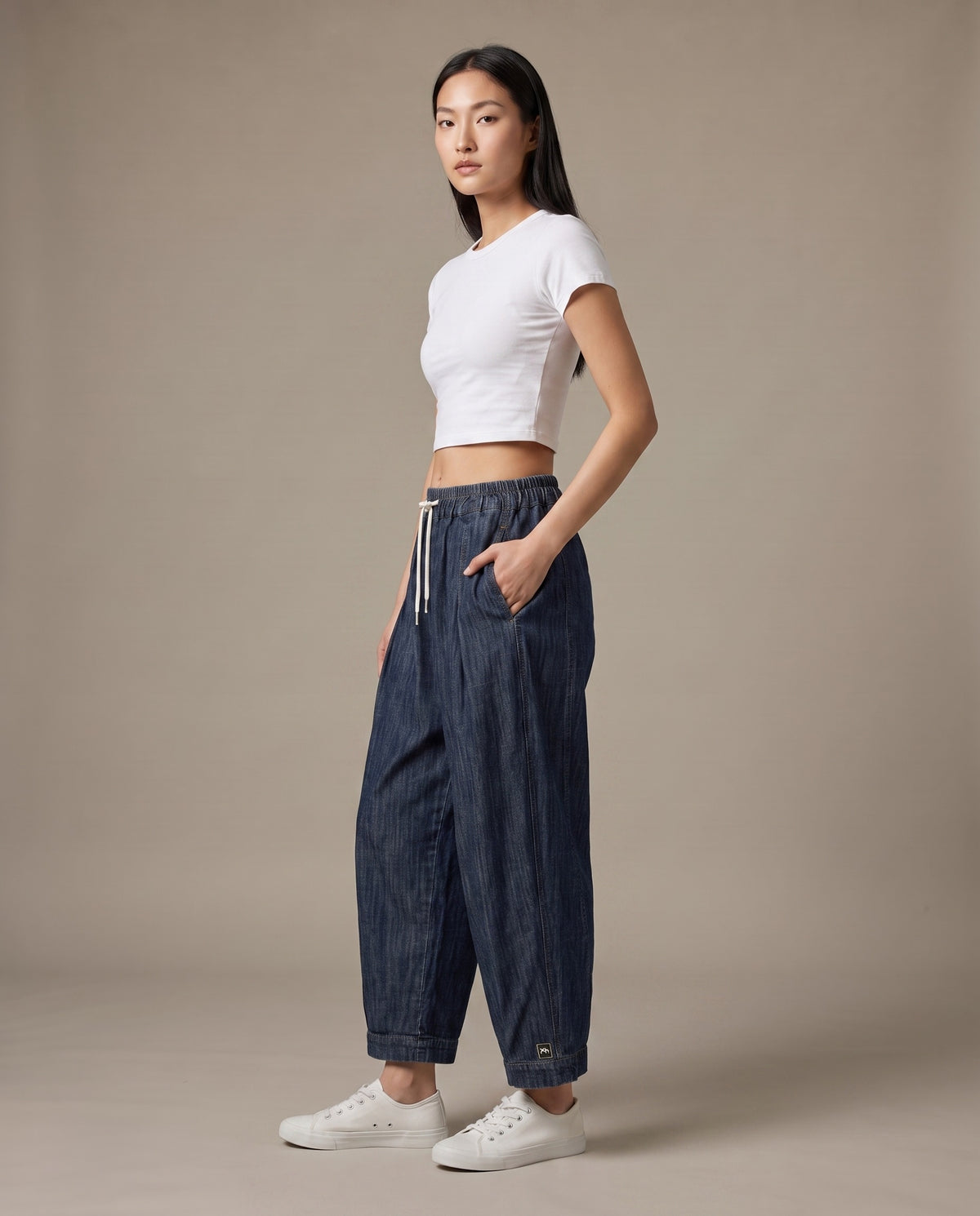 Indigo Easy Denim Pants