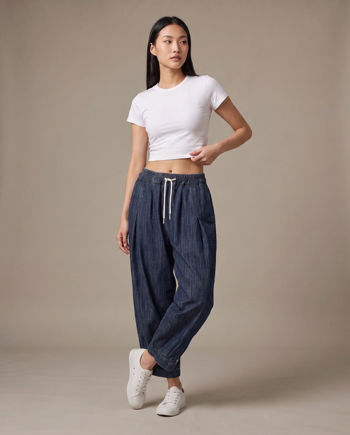 Indigo Easy Denim Pants