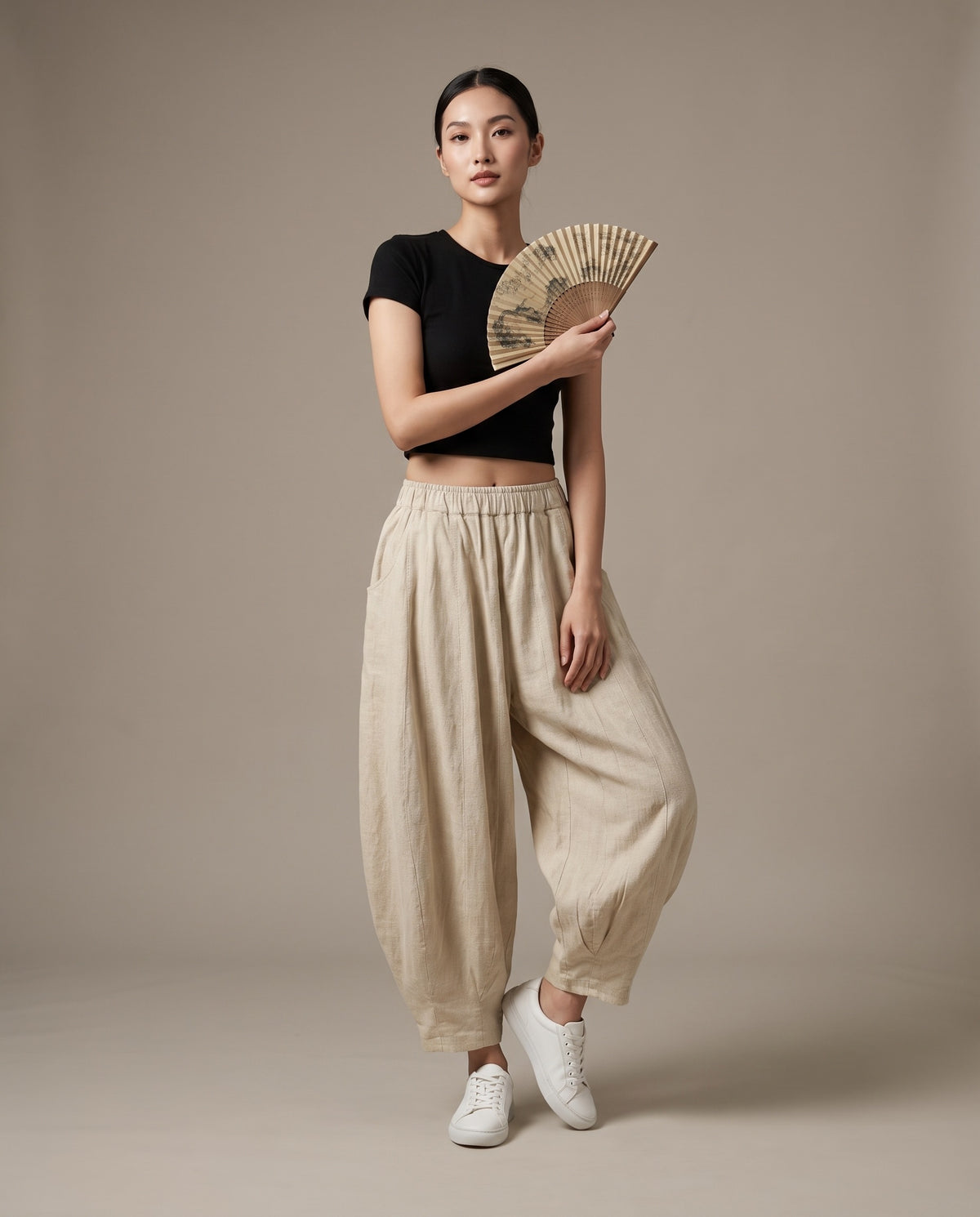 Drift Linen Harem Pants