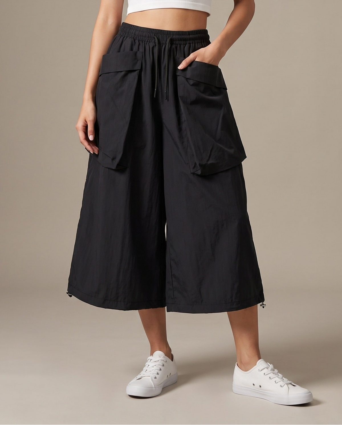 Midnight Structure Culottes–Black