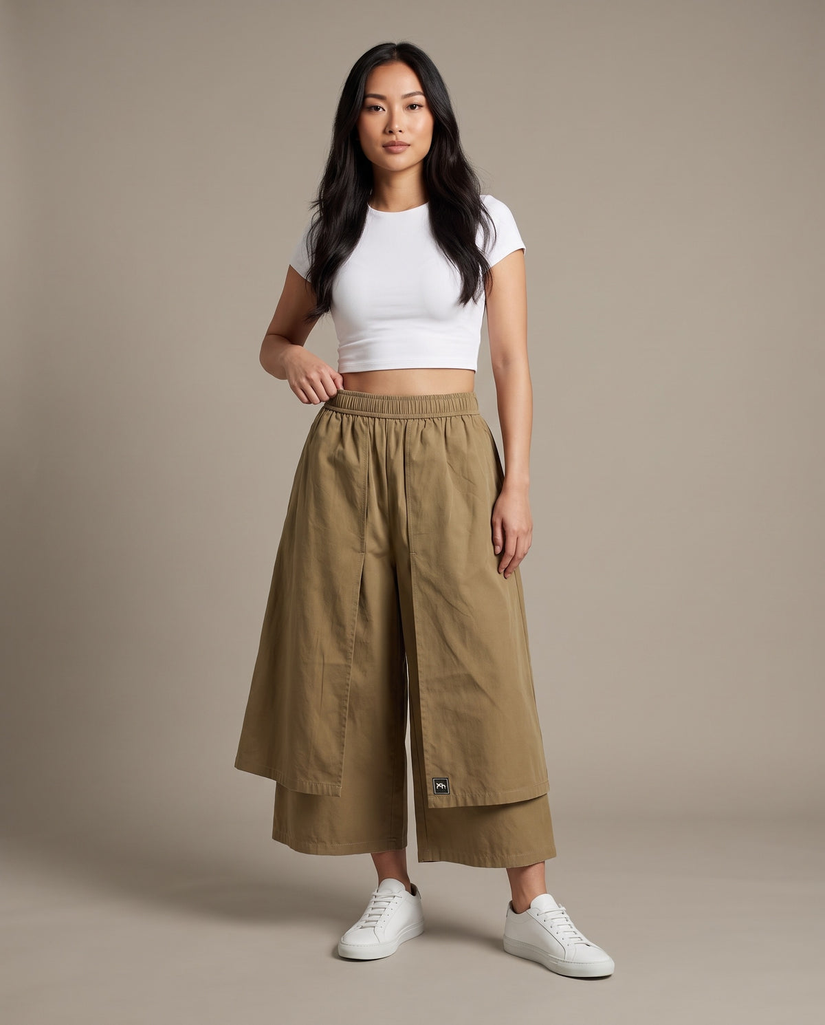 Apron Culotte Pants–Ochre