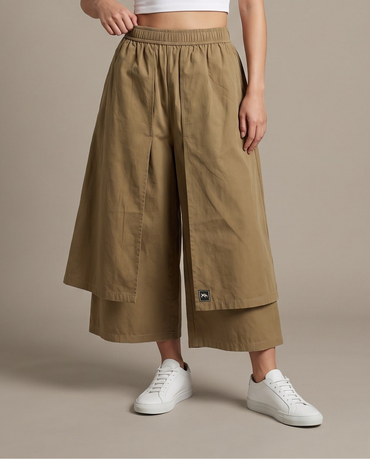 Apron Culotte Pants–Ochre
