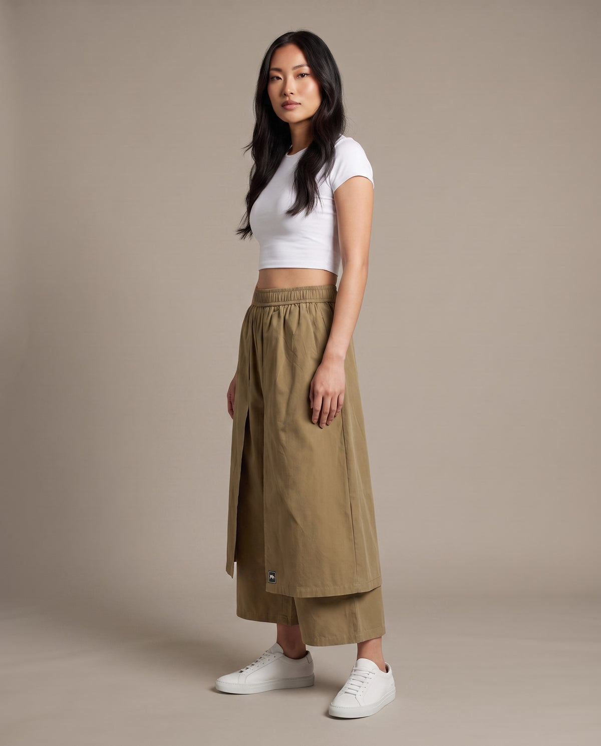 Apron Culotte Pants–Ochre