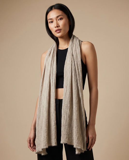 Mushroom Crinkle Scarf